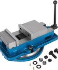 4 Inch Milling Vise Bench Clamp For Metalworking, High Precision Mill Vise With Ductile Iron Construction And 360 Degree Swiveling Base