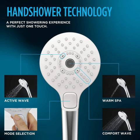 G Series Handheld Shower Head With Comfort Wave Technology 1.75 GPM 4-Inch Round Spray Polished Nickel Finish