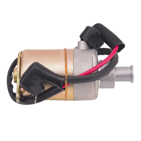 Side view of GY6 Engine Starter 12 Volt 9 Spline Shaft Compatible With 150cc 200cc 250cc 4 Stroke ATV Dirt Bikes Scooters Go Kart