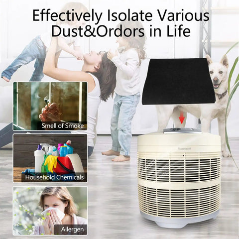 Carbon Pre Filter Replacement For Honeywell 50250 S Air Purifier Easy Install No Cutting Needed Traps Dust Smoke Fibers Lint