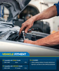 Person using socket wrench to install Built Tough Alternator Fits 2003 Through 2005 Chrysler Pt Cruiser 2.4L And Dodge Neon 2.0L.