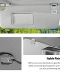 2 Pack Sun Visor Clip Replacement For Honda Cars OEM Style Clip Hook installed on a car visor, showing fixing detail.