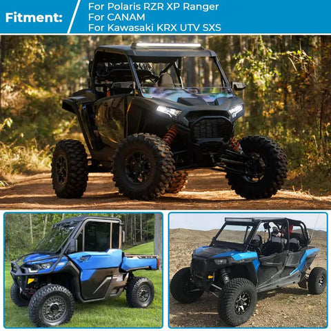 UTV and ATV fitments for Six Hole CV Axle Puller Tool for Polaris RZR XP Ranger, Can Am, and Kawasaki KRX SXS models in use