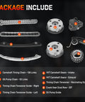 Tight As A Drum 2.0L Timing Chain Kit With Dual Vvt Gears And Oil Pump Assembly For Land Rover Freelander Evoque Discovery components.