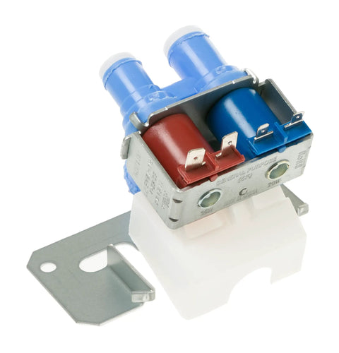 Refrigerator Water Inlet Valve Assembly WR57X33326 Replacement Part For Easy Install And Plug And Play Fits Many Models visible on white background