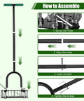 Assembly instructions for Pro Grade Adjustable Lawn Aerator Tool with Rebound Spring and 16 Sharp Metal Spikes