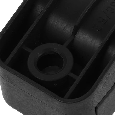 Close-up of Heavy Duty Black Plastic Cable Clamps Plug And Play Wire Fasteners for electrical panels, showcasing smooth edges and mounting hole.