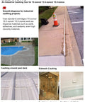 Various caulking projects including pool deck, sidewalk, waterproofing, shower, bathtub, using Pro Grade Pneumatic Caulking Gun.