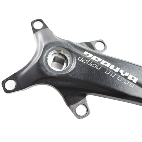 Close-up of Universal Square Taper Bike Crank Arms Set 170mm 175mm Forged Alloy 6061 T6 104mm BCD Single Speed Crankset