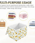 Kick Butt Foldable Storage Bin With Lid And Handles Built From Heavy Duty 300D Oxford Fabric for storing blankets and clothes.