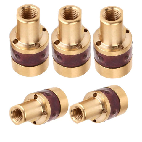 Brass gas diffusers from Mig Welding Gun Accessory Kit 0.030 Inch For M-10 M-15 H-9 H-10 Welders, 40 Pcs Set