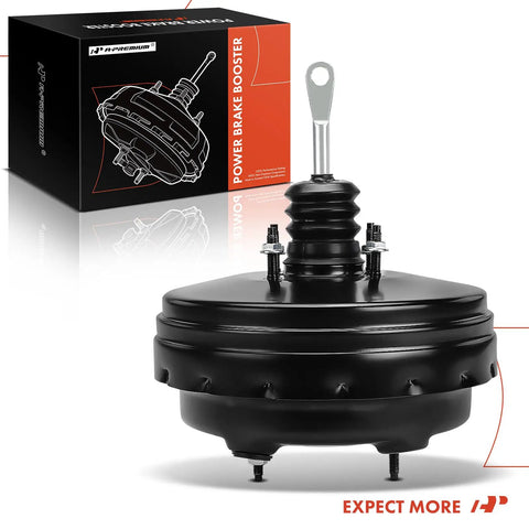 Vacuum Brake Booster For Jeep Wrangler JK 2012 2018 Straightforward Swap Direct Factory Style view with dual diaphragm and connectors