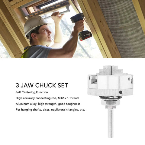 Heavy Duty 3 Jaw Lathe Chuck Set Aluminum Alloy Precision Workholding Accessory With 10 To 35 Millimeter Adjustable Clamp Range Slick Operation And Dang Precise Alignment Every Time