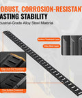 5 Foot E Track Tie Down Rail Kit With 18 Pieces, Heavy Duty 2000 Lb Load Capacity, showing industrial-grade alloy steel material