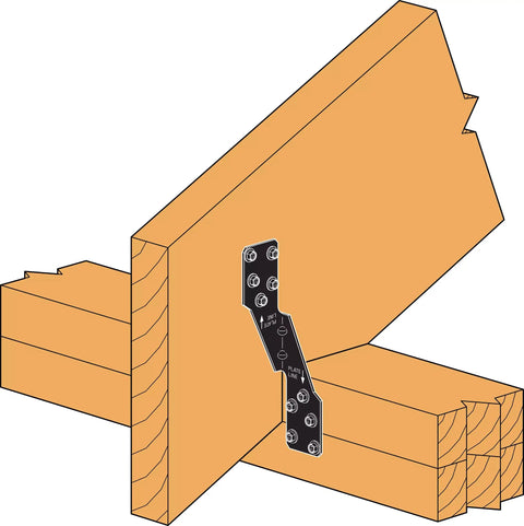 Rugged 18 Gauge ZMAX Hurricane Tie Single Sided Lumber Connector For Wall Framing Roof Decking Delivers Tough As Nails Uplift Resistance And Easy Go Install For Your Next Crew Build