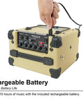 Charging the G-Charge 20 Battery Powered Guitar Amplifier With 6.5 Inch Speaker, 20W Portable Amp, Spring Reverb, Bluetooth
