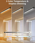 Rechargeable Motion Sensor Ceiling Light With 500 Lumen LED showing 3 color temperature options and stepless dimming