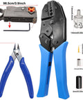 Coaxial Cable Tool Kit With Heavy Duty BNC Crimp Tool And 10 Pcs BNC Male Connectors, Coax Stripper, Wire Cutter displayed.