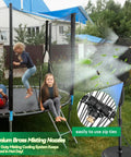 Outdoor Misting Fan Kit Anti Leak System With 19.69Ft Tubing 6 Brass Nozzles 6m Line And 3/4 Inch Adapter Water Sprayer cooling backyard