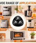 8 Pcs Appliance Caster Set For Effortless Moving Of Air Fryers, Coffee Makers, And Stand Mixers, 360 Degree Swivel Ball Rollers With Sticky Universal Wheels For Quiet No Scratch Countertop Sliders That Glide Easy, shown under kitchen appliances