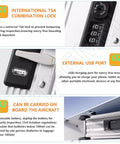Straight Fire Rideable Electric Suitcase 20 Inch Smart Carry On Luggage For Adults Premium Aluminum Build with TSA lock and USB port.