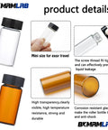 Snag A Solid Stack Of Thirty Dope Little Glass Vials Perfect For Mixing Essential Oils Or Bottling Custom Perfumes With Secure Screw Caps, 30ml borosilicate, mini travel size.