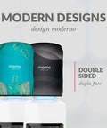 Double Sided 5 Gallon Neoprene Cooler Cover Reversible Wetsuit Material Sleeve on top loading water coolers, Ocean Inverted design