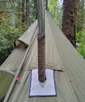 Beefy Basalt Fiber Fireproof Pipe Wrap For Chimney Flue Shield Anti Scalding Stove Exhaust Line on tent chimney