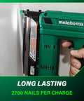 Using Compact Cordless Pin Nailer Kit With 23 Gauge Headless Pins Drives Five Eighths Inch To One And Three Eighths Inch, 2.0Ah Battery