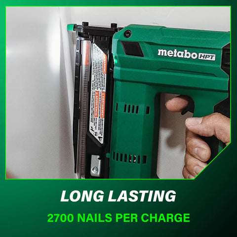 Using Compact Cordless Pin Nailer Kit With 23 Gauge Headless Pins Drives Five Eighths Inch To One And Three Eighths Inch, 2.0Ah Battery