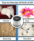 Two Pack HEPA Vacuum Filter For 18V Wet And Dry Vacuums intercepts pet hair, dust, wood chips, and flocculent fibers.