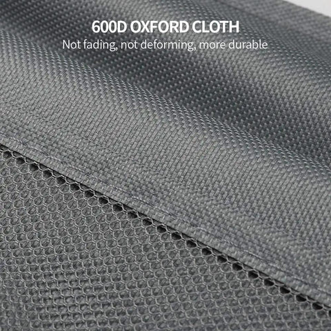Close-up of 600D Oxford cloth material used in Enlarged Closet Hanging Bra Organizer With Rotating Metal Hanger Dual Sided Wall Shelf Wardrobe Mesh Pockets Space Saving Hanging Storage Bag For Bras Socks Underwear Underpants