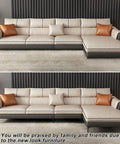 4 Inch Metal Furniture Legs Black Set Of 4 Heavy Duty Modern Style Replacement Sofa Feet with beige sectional sofa