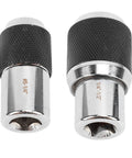 Solid Two Piece Tap Socket Set With 3/8 Drive Socket A Extractors, Heavy Duty Alloy Steel Thread Tap Removers Fit M3 To Half Inch, knockout extraction gear.