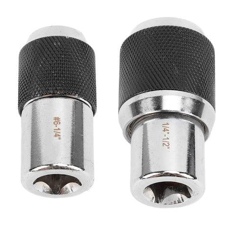 Solid Two Piece Tap Socket Set With 3/8 Drive Socket A Extractors, Heavy Duty Alloy Steel Thread Tap Removers Fit M3 To Half Inch, knockout extraction gear.