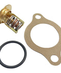 Thermostat Kit For OMC Cobra Volvo Penta 4.3L 5.0L 5.7L 5.8L V6 V8 Engines, 160 F Temperature Rating, Beefed-Up Replacement For Ford GM Based Drives, Replaces 383307 3856961 778056 307239 312797 Sierra 18-3677 thermostat, gasket, and O-ring