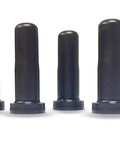 Dark Brown Bed Frame Caster Socket Stem Inserts Fits Three Eighth Inch Stems And One Half Inch Outside Diameter HDPE Plastic Set Of Four