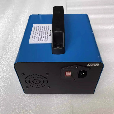 Back view of blue 1000W Induction PDR Heater Dent Repair Kit With Digital Display for Paintless Dent Removal, AC220V input.