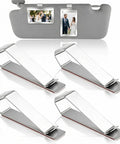 4 Pack Car Visor Photo Clips With Stainless Steel Clips And Strong Adhesive Universal Sun Visor Mounting Kit for family photos
