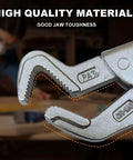Close-up of 9 Inch Locking Vise Grip Plier with Nose Jaw for Sway Bar Link Removal Welding and Pipe Clip Repair