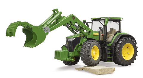 John Deere 7R 350 Front Loader Tractor Toy Model With Openable Hood Realistic Engine Detailing And Working Loader Durable Scale Size