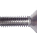 M8-1.25 X 35mm Flat Head Socket Cap Screws With Allen Drive DIN 7991 A2-70 Stainless Steel Plain Finish Side View