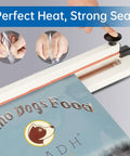 Impulse Heat Sealer For Bags Heavy Duty Sealing And Cutting Machine With 8mm Seal Width No Warmup Time Ready To Seal Right Away