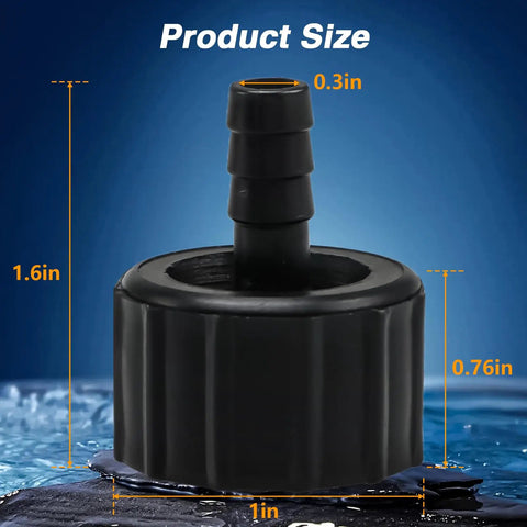 Two Pack Outboard Joint Assembly Flush Hose Adapter For Yamaha Outboards 150HP 175HP 200HP 225HP 300HP Replacement size chart