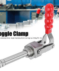Heavy Duty Toggle Clamp Push Pull Type Fixture Clamp With Quick Release 318 Kg Capacity 701.1 Lb For Metal And Woodworking Jigs And Fixtures For Precision Assembly, stainless steel