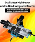 SiCWedIm Bench Drill Precision DIY Wood Beads Lathe 400W High Speed Micro Metal Turning Machine Jewelry Crafting Hobbyist Tool Polishing Seven Speeds Desktop Workshop Essential Gear For Makers Creators with dual motors for drilling and polishing.