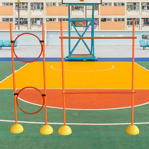 Ultimate Drone Racing Obstacle Course Kit For Beginners And Pros Easy To Build And Carry with hoop and gate modules in playground.