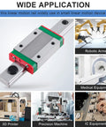 400mm MGN9H Linear Rail Guide With MGN9H Bearing Carriage Block For DIY 3D Printer H Type linear rail for robotic arms and medical equipment