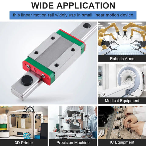 350mm MGN9 Linear Rail Guide With MGN9H Carriage Block for DIY 3D Printer, H Type Mini Rail System applications