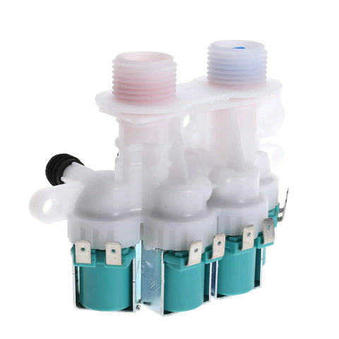 Washer Water Inlet Valve Replacement For Popular Laundry Machines Two Port Valve Easy Plug And Play Repair Compatible With Major Washer Brands